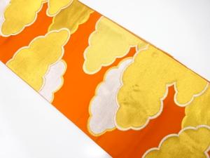 雲模様織り出し　袋帯